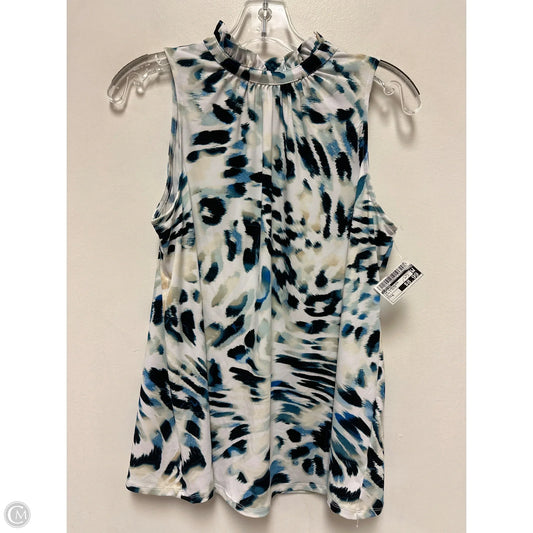 Top Sleeveless By Limited In Blue & White, Size: M