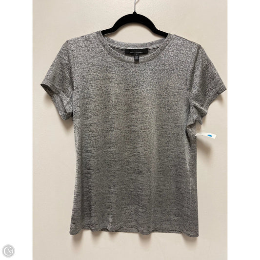 Top Short Sleeve By White House Black Market In Silver, Size: M