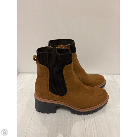 Boots Ankle Heels By No Boundaries In Brown, Size: 8
