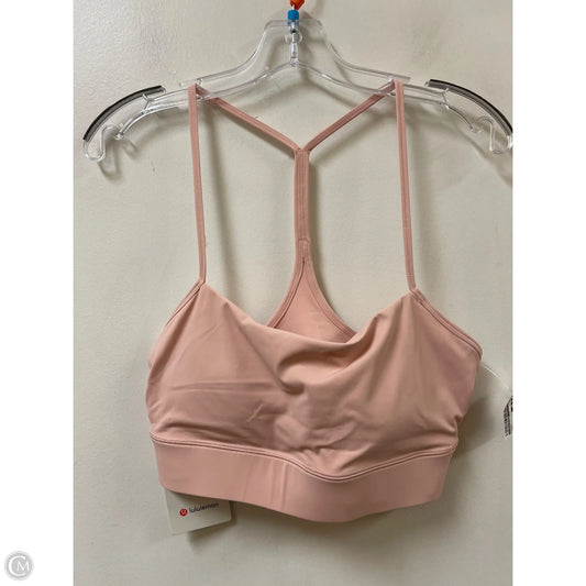 Athletic Bra By Lululemon In Pink, Size: M