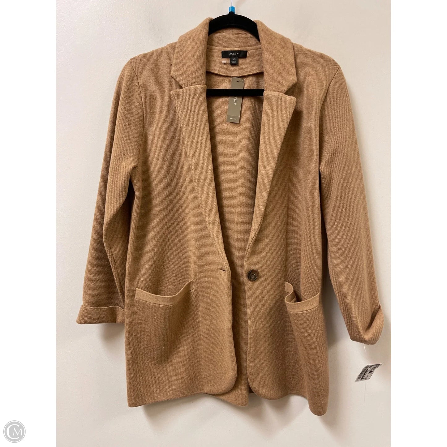 Sweater Cardigan By J. Crew In Tan, Size: Xs