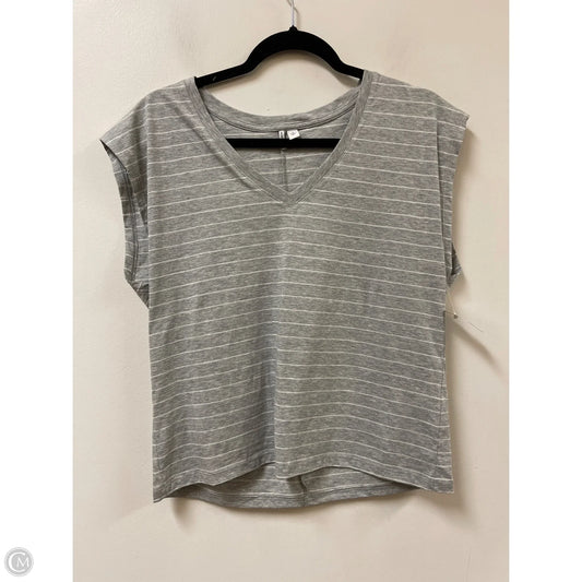 Top Short Sleeve By Nordstrom In Grey, Size: S