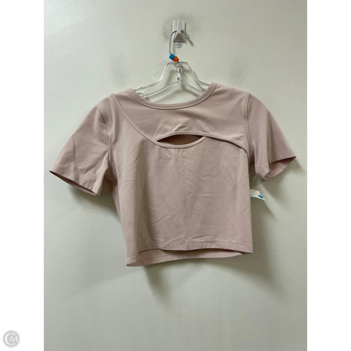 Athletic Top Short Sleeve By Lululemon In Pink, Size: M
