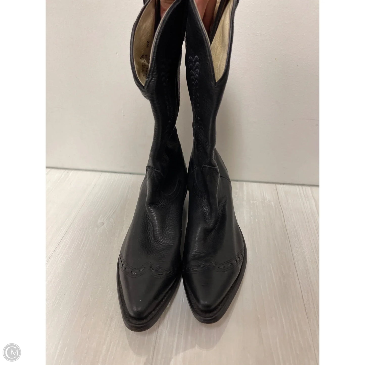 Boots Western By Clothes Mentor In Black, Size: 7.5