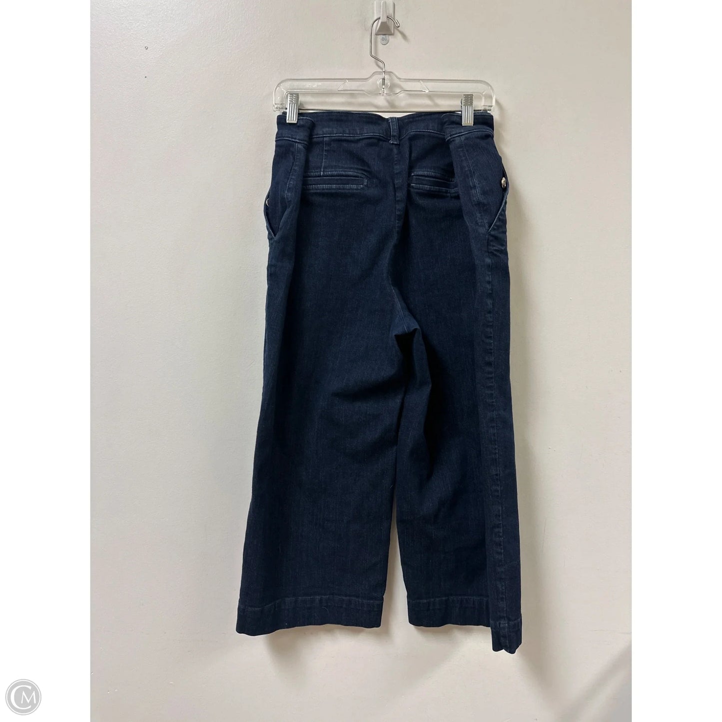 Jeans Cropped By Chicos In Blue Denim, Size: 16