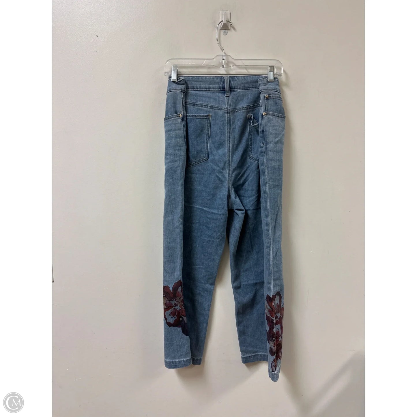 Jeans Cropped By Chicos In Blue Denim, Size: 16