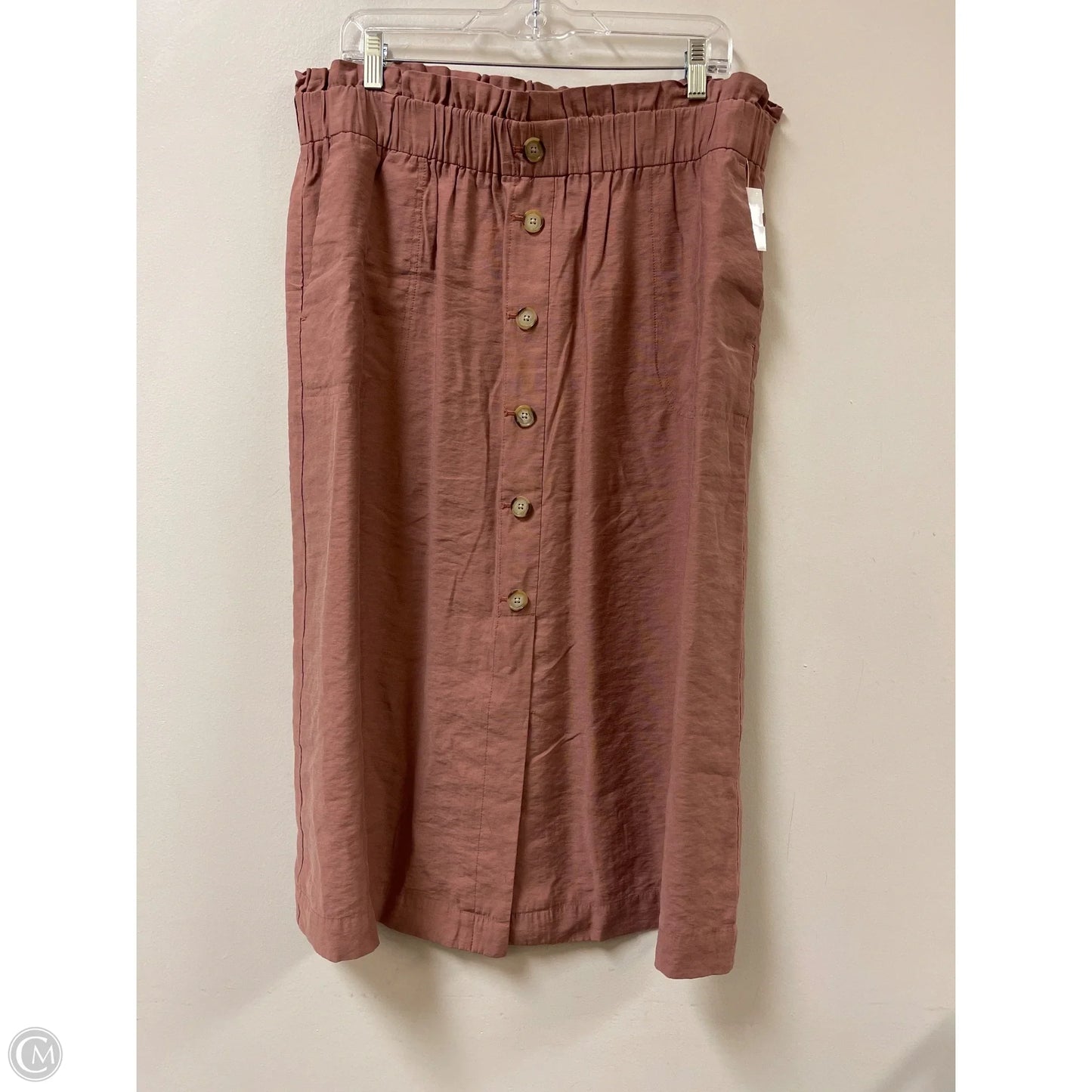 Skirt Maxi By Loft In Pink, Size: Xl