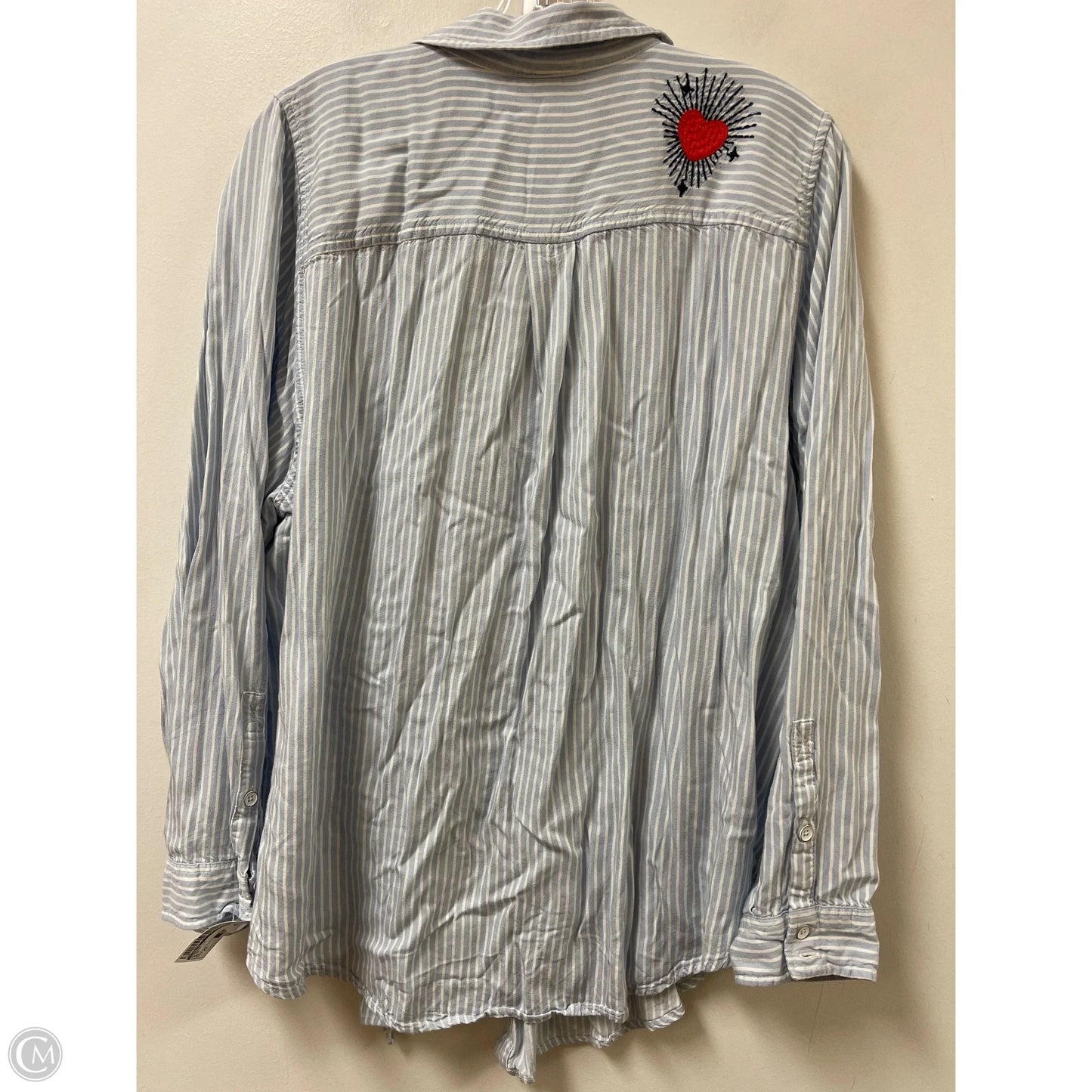 Blouse Long Sleeve By Torrid In Blue, Size: 2x