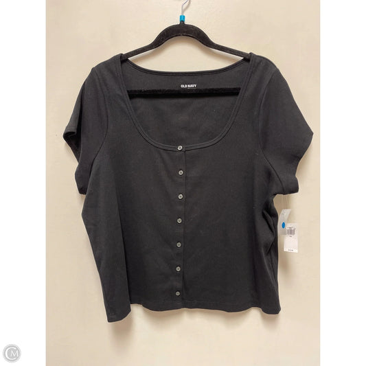 Top Short Sleeve By Old Navy In Black, Size: 1x