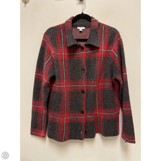 Jacket Fleece By J. Jill In Red, Size: M