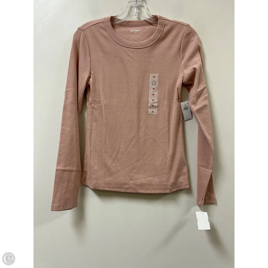 Top Long Sleeve By Old Navy In Pink, Size: M