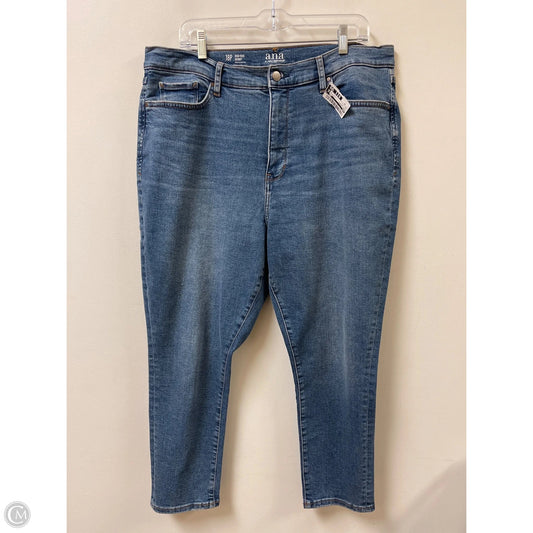 Jeans Skinny By Ana In Blue Denim, Size: 18