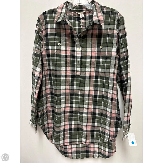 Tunic Long Sleeve By Caslon In Green, Size: S