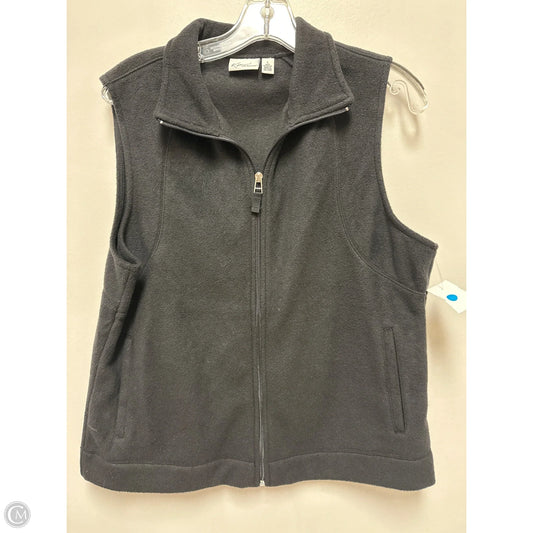 Vest Fleece By Kim Rogers In Black, Size: L
