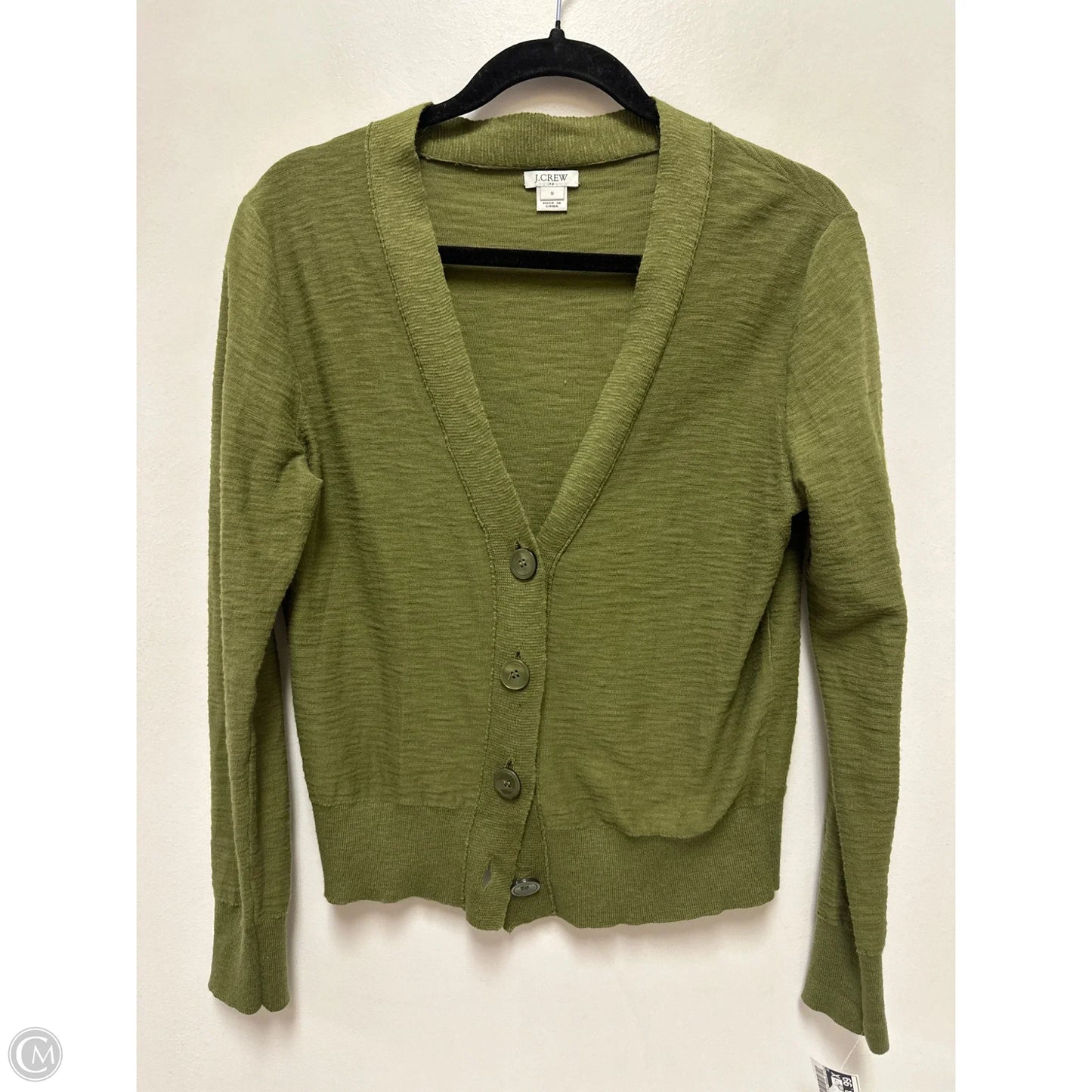 Sweater Cardigan By J. Crew In Green, Size: S