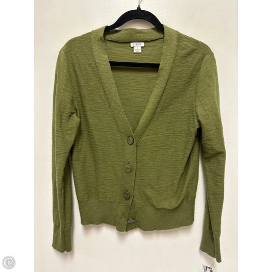 Sweater Cardigan By J. Crew In Green, Size: S