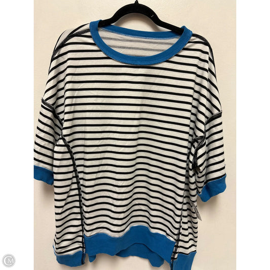 Sweater By Clothes Mentor In Black & White, Size: L
