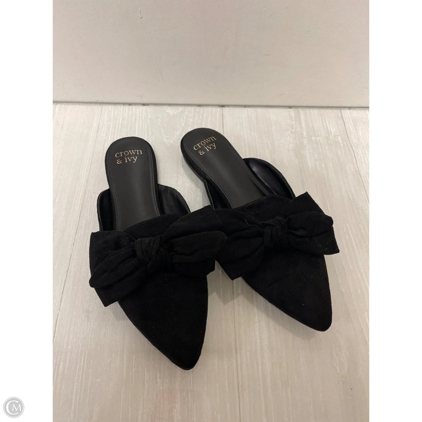 Shoes Flats By Crown And Ivy In Black, Size: 8.5