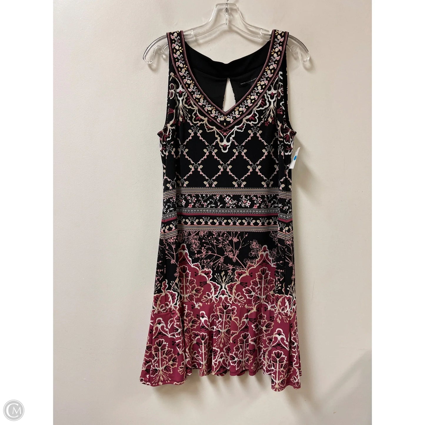 Dress Casual Midi By White House Black Market In Purple, Size: L