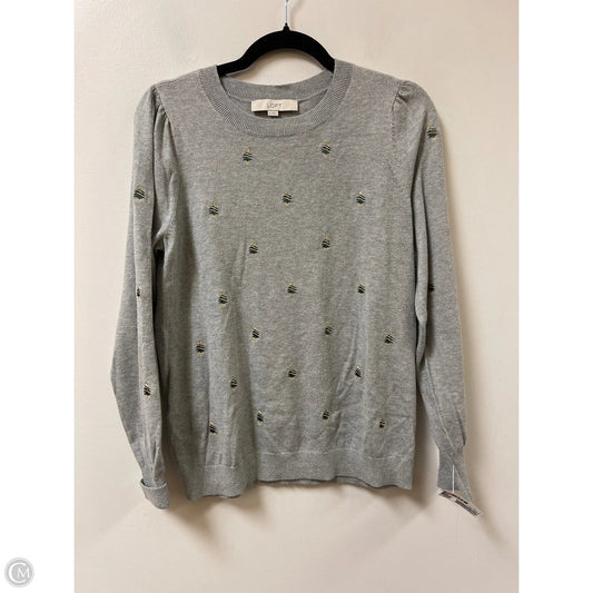 Sweater By Loft In Grey, Size: M