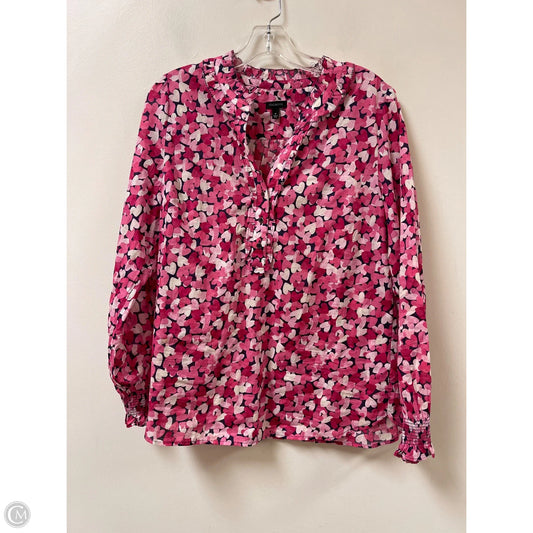Top Long Sleeve By Talbots In Pink, Size: M