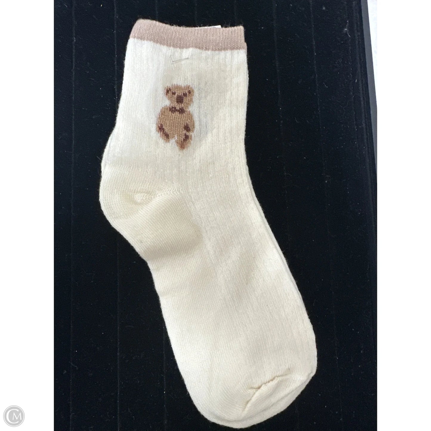 Socks By Clothes Mentor In Cream, Size: 0