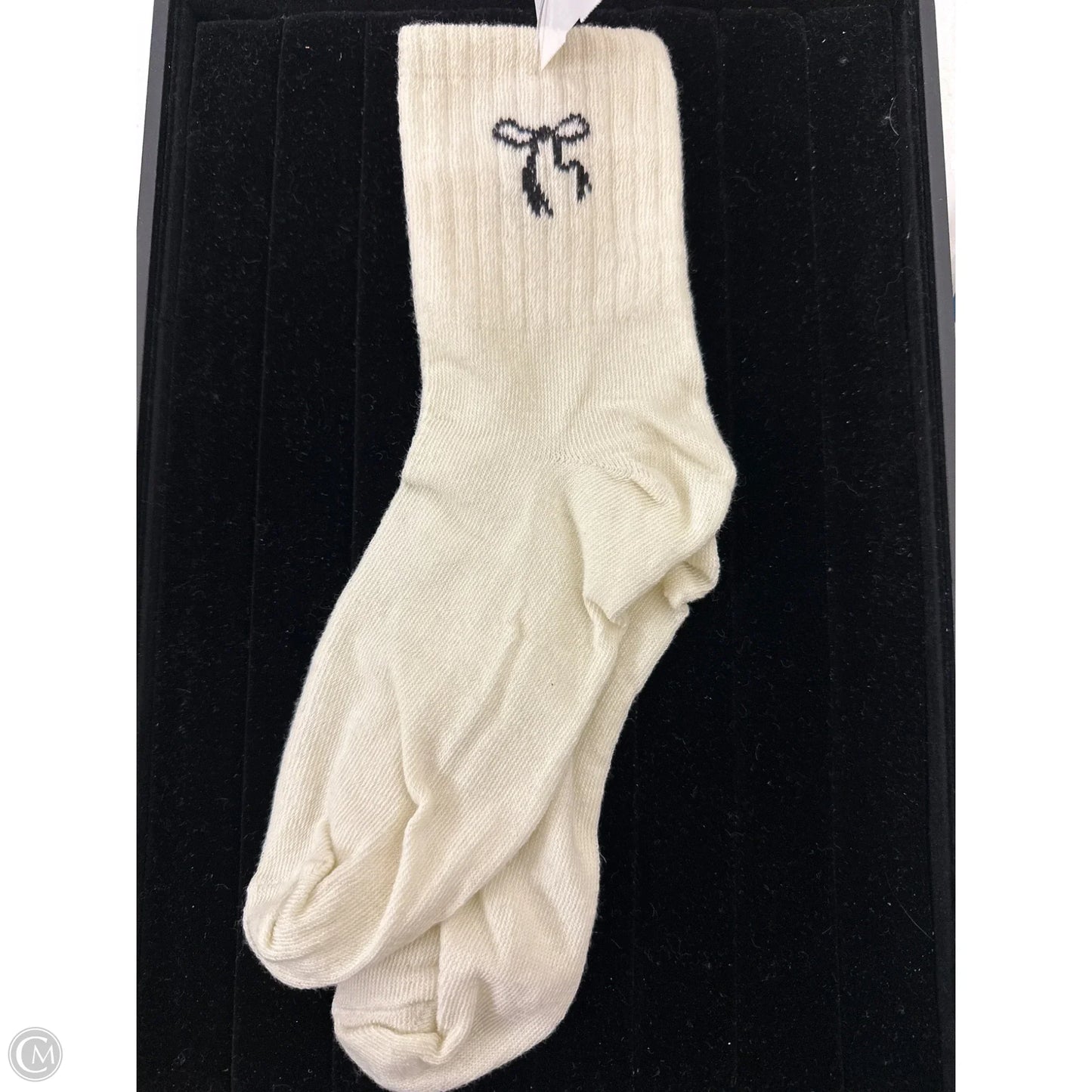 Socks By Clothes Mentor In Cream, Size: 0