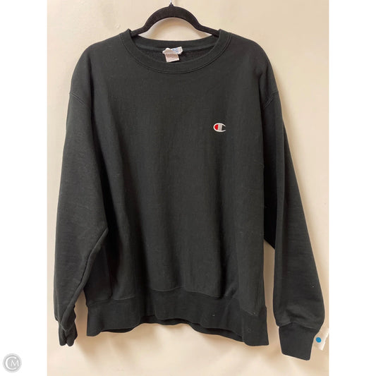 Sweatshirt Crewneck By Champion In Black, Size: Xl