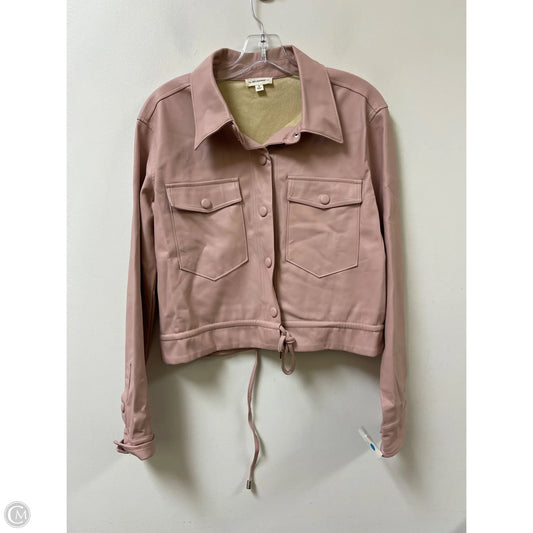 Jacket Moto By Ee Some In Pink, Size: S