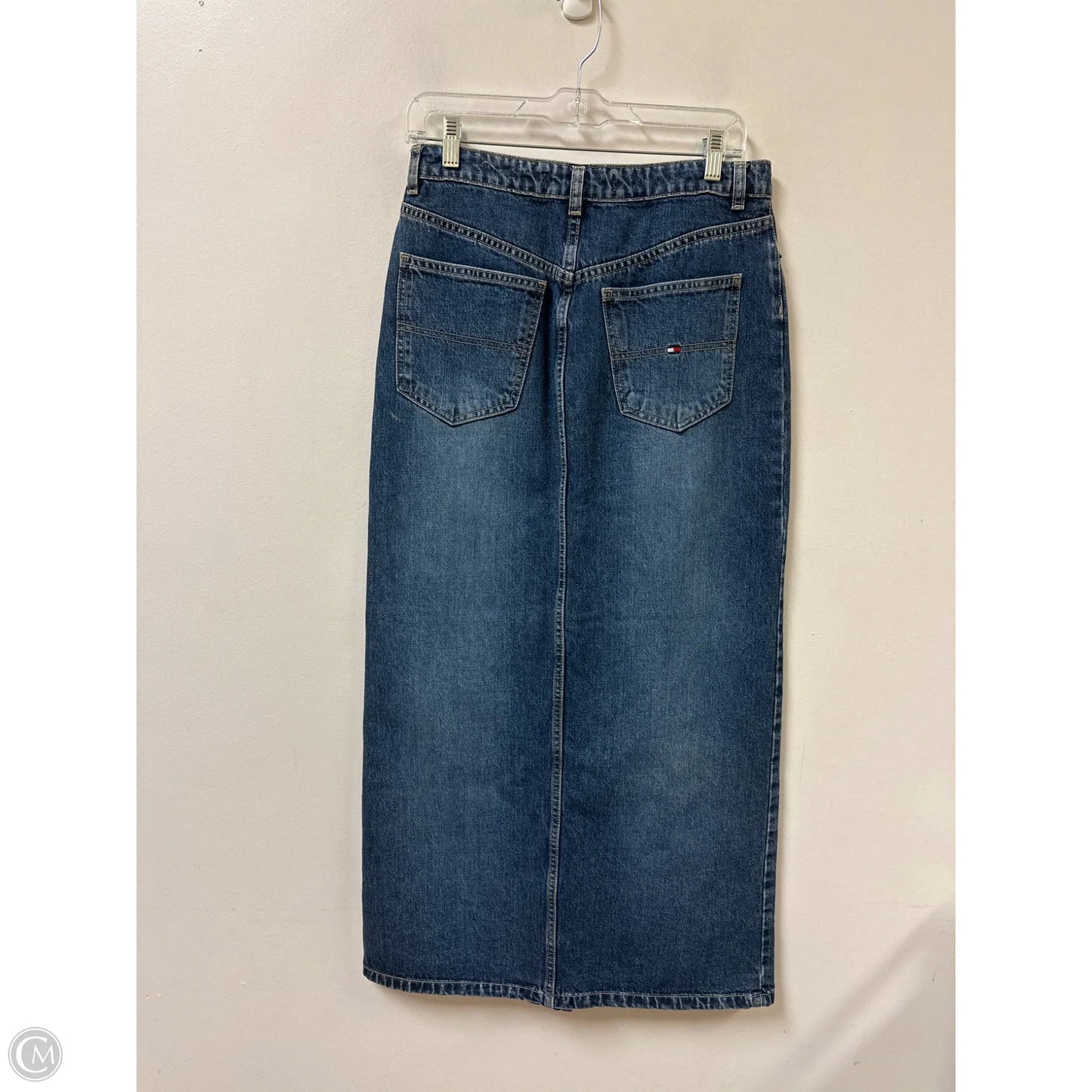 Skirt Maxi By Tommy Hilfiger In Blue Denim, Size: 6