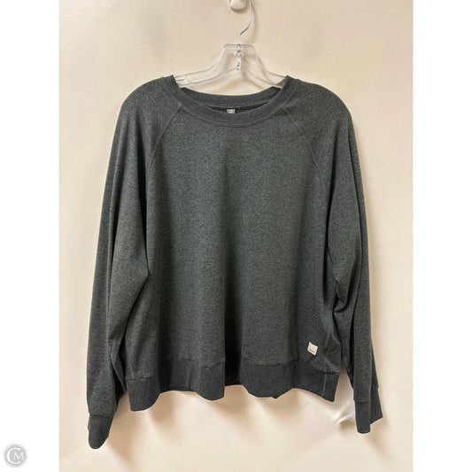 Athletic Top Long Sleeve Crewneck By Vuori In Grey, Size: Xl