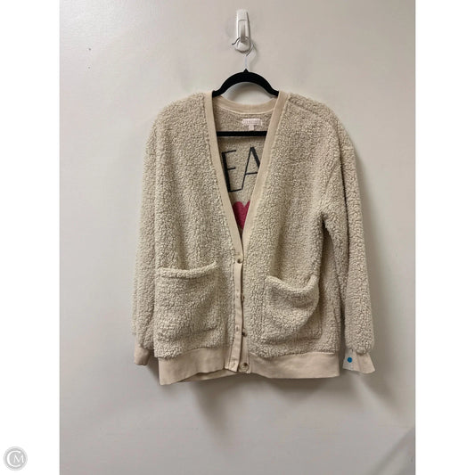 Sweater Cardigan By Cmb In Cream, Size: L