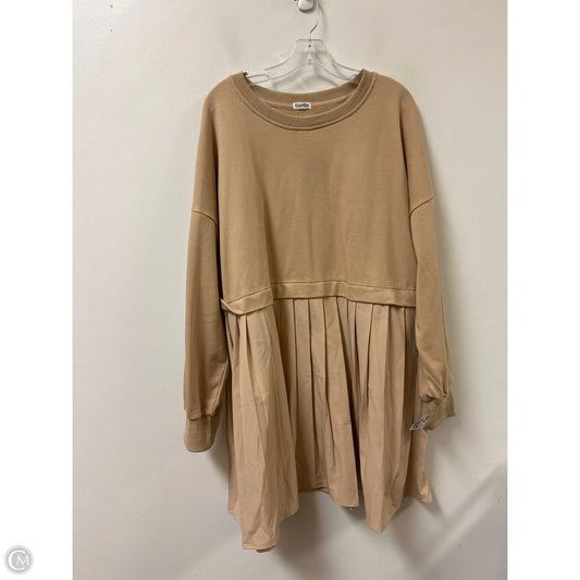 Dress Casual Short By Clothes Mentor In Tan, Size: Xl