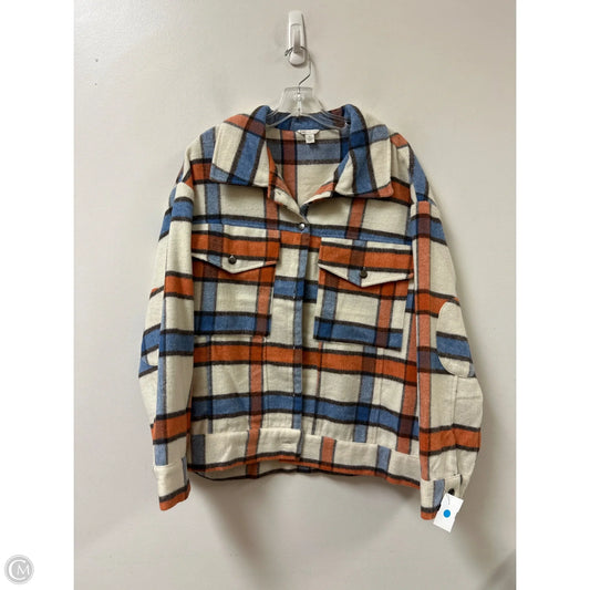 Jacket Shirt By Cato In Multi-colored, Size: Xl
