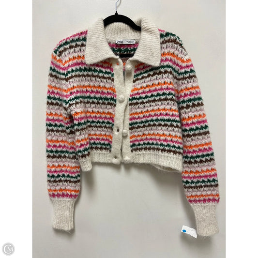 Sweater Cardigan By Zara In Multi-colored, Size: S