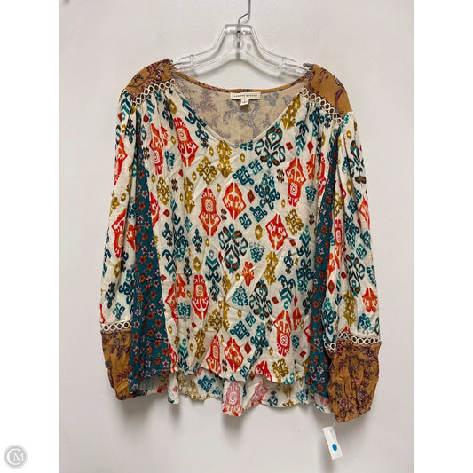 Top Long Sleeve By Clothes Mentor In Multi-colored, Size: L