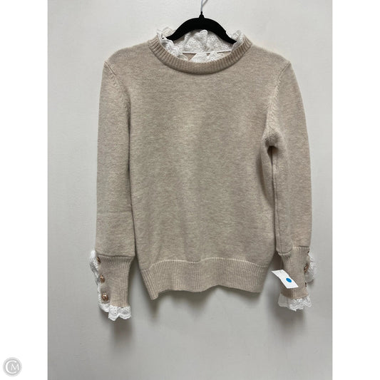 Sweater By Clothes Mentor In Cream, Size: S