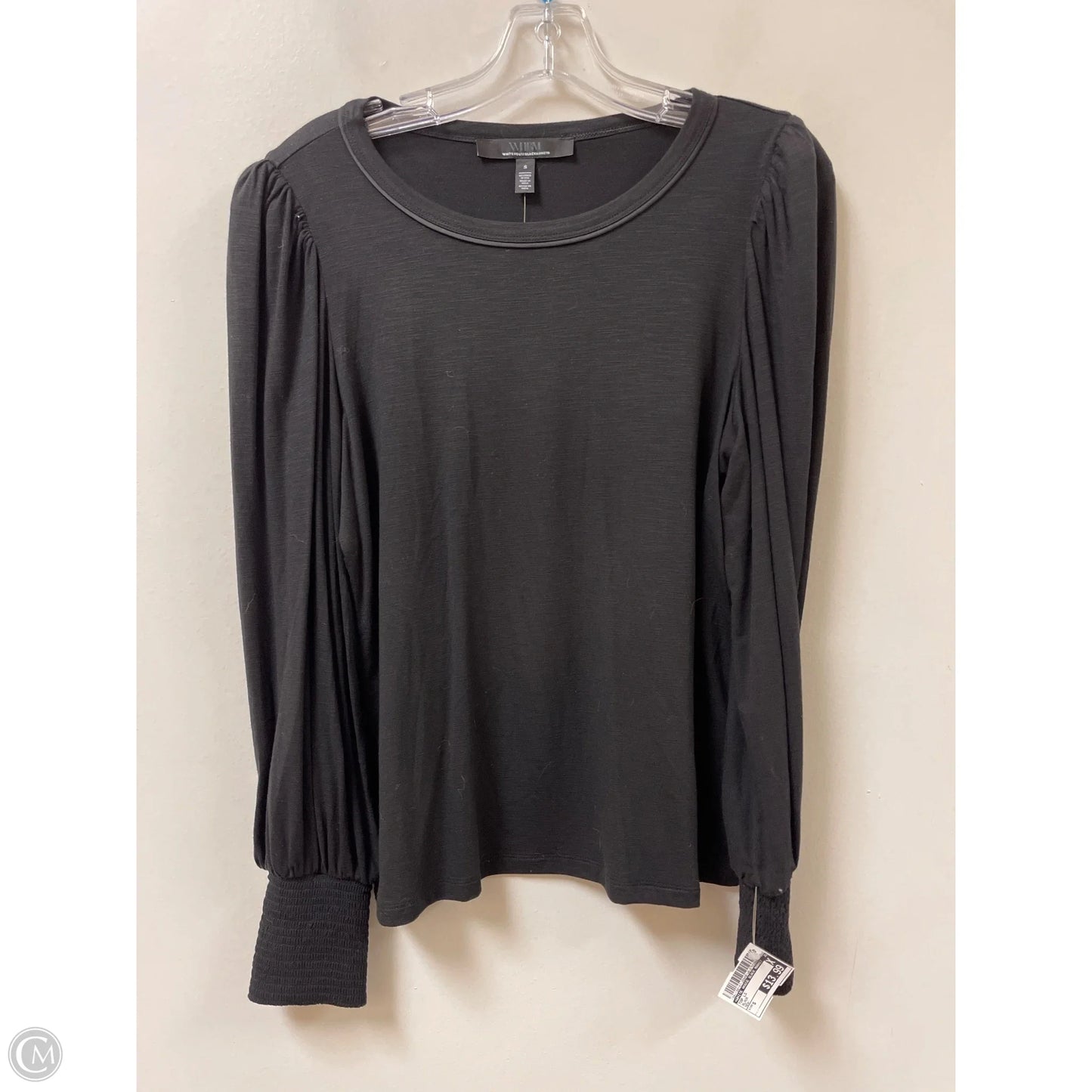 Top Long Sleeve By White House Black Market In Black, Size: S
