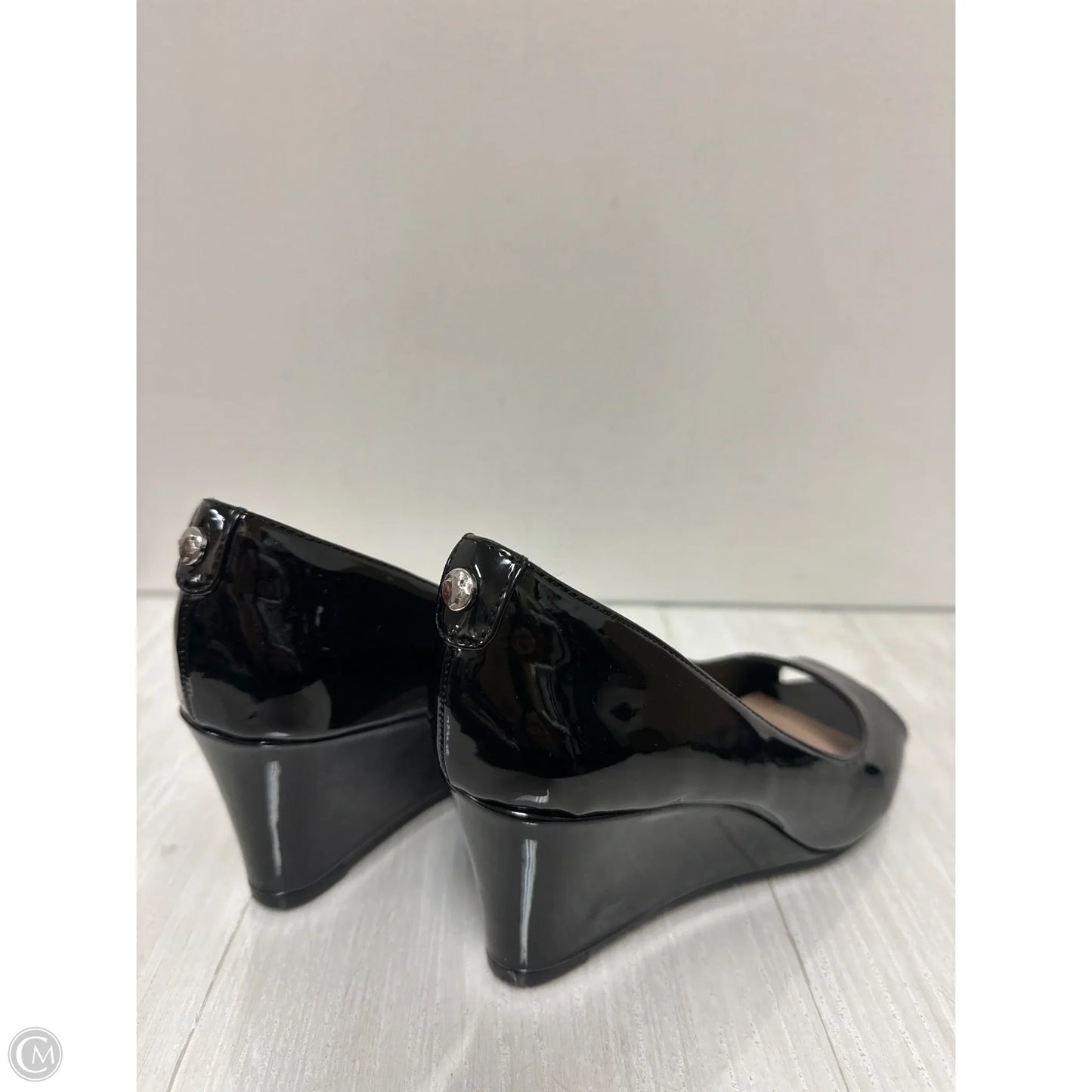 Shoes Heels Wedge By Kelly And Katie In Black, Size: 7