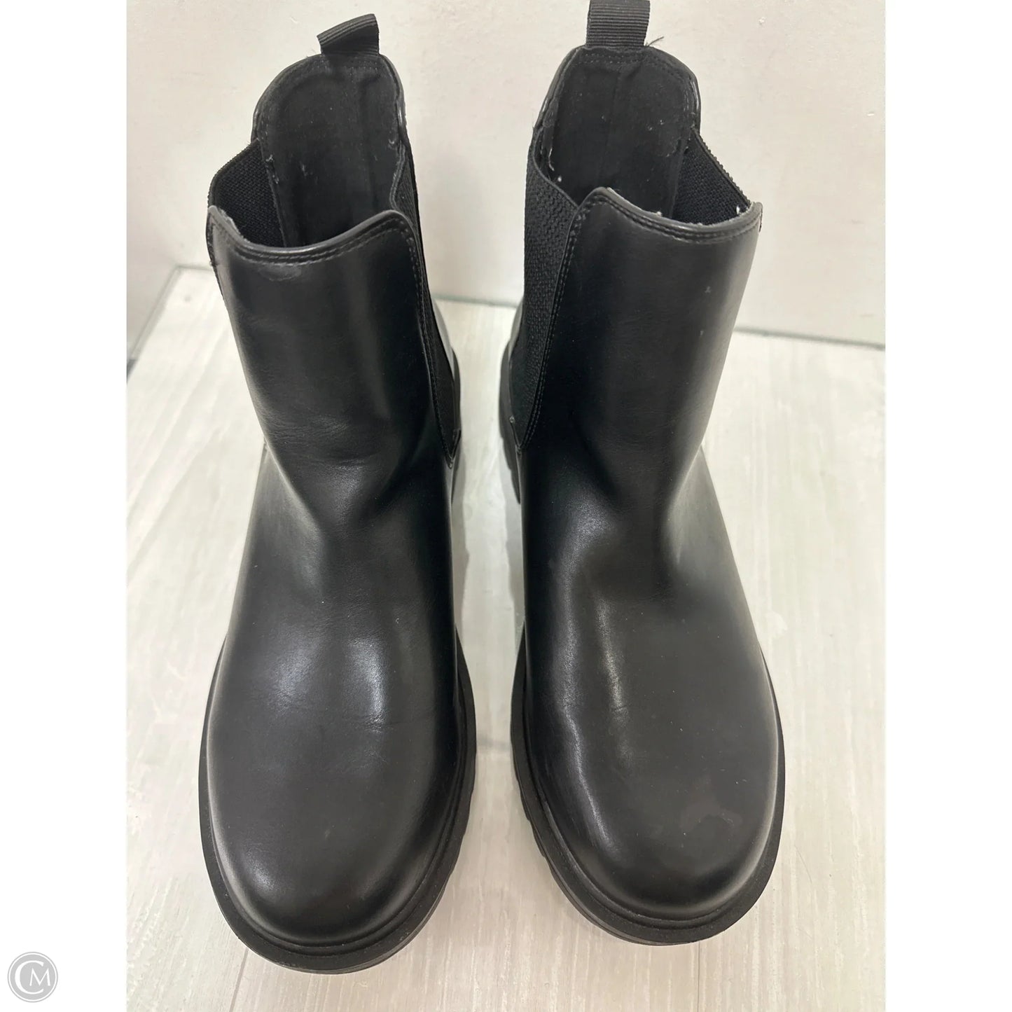 Boots Ankle Heels By Soda In Black, Size: 11