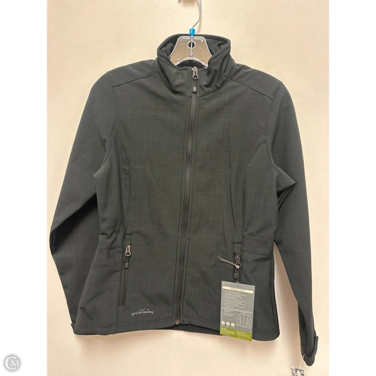 Jacket Windbreaker By Eddie Bauer In Black, Size: S