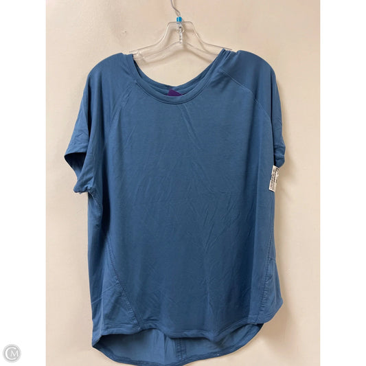 Athletic Top Short Sleeve By Tangerine In Blue, Size: 1x