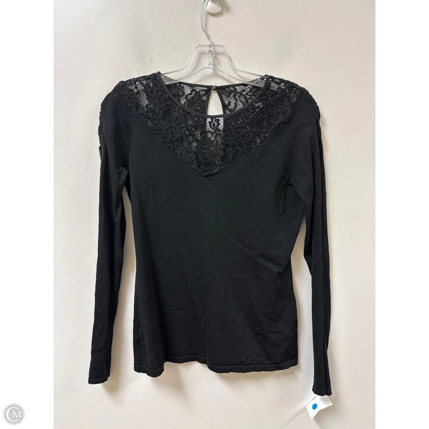 Top Long Sleeve By Clothes Mentor In Black, Size: M