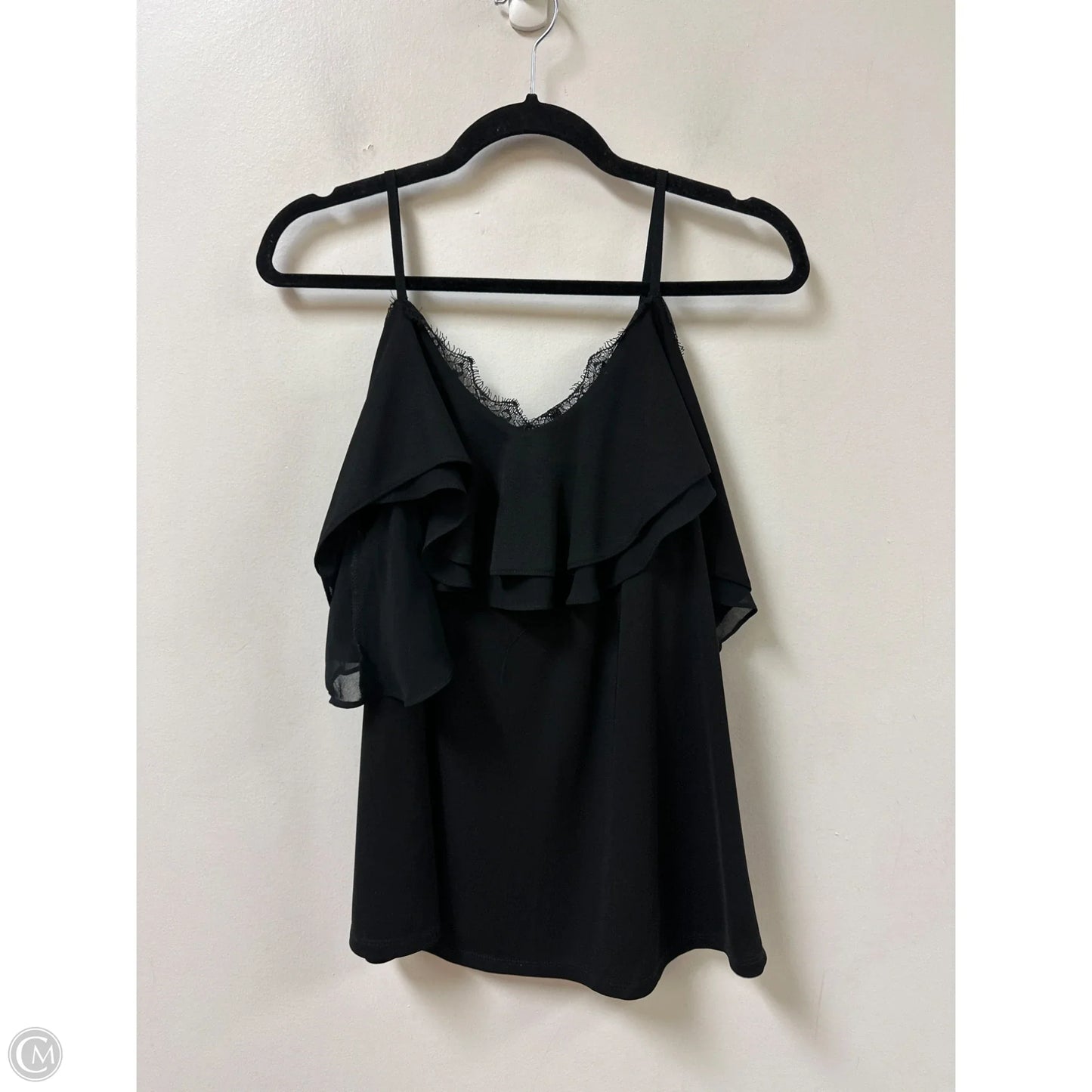 Top Short Sleeve By White House Black Market In Black, Size: Xs