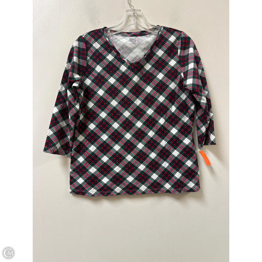 Top Long Sleeve By Kim Rogers In Red, Size: S