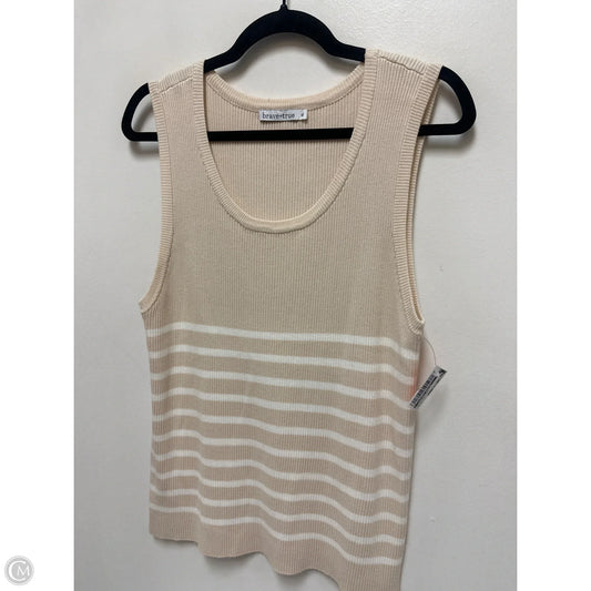 Top Sleeveless By Clothes Mentor In Cream, Size: Xl