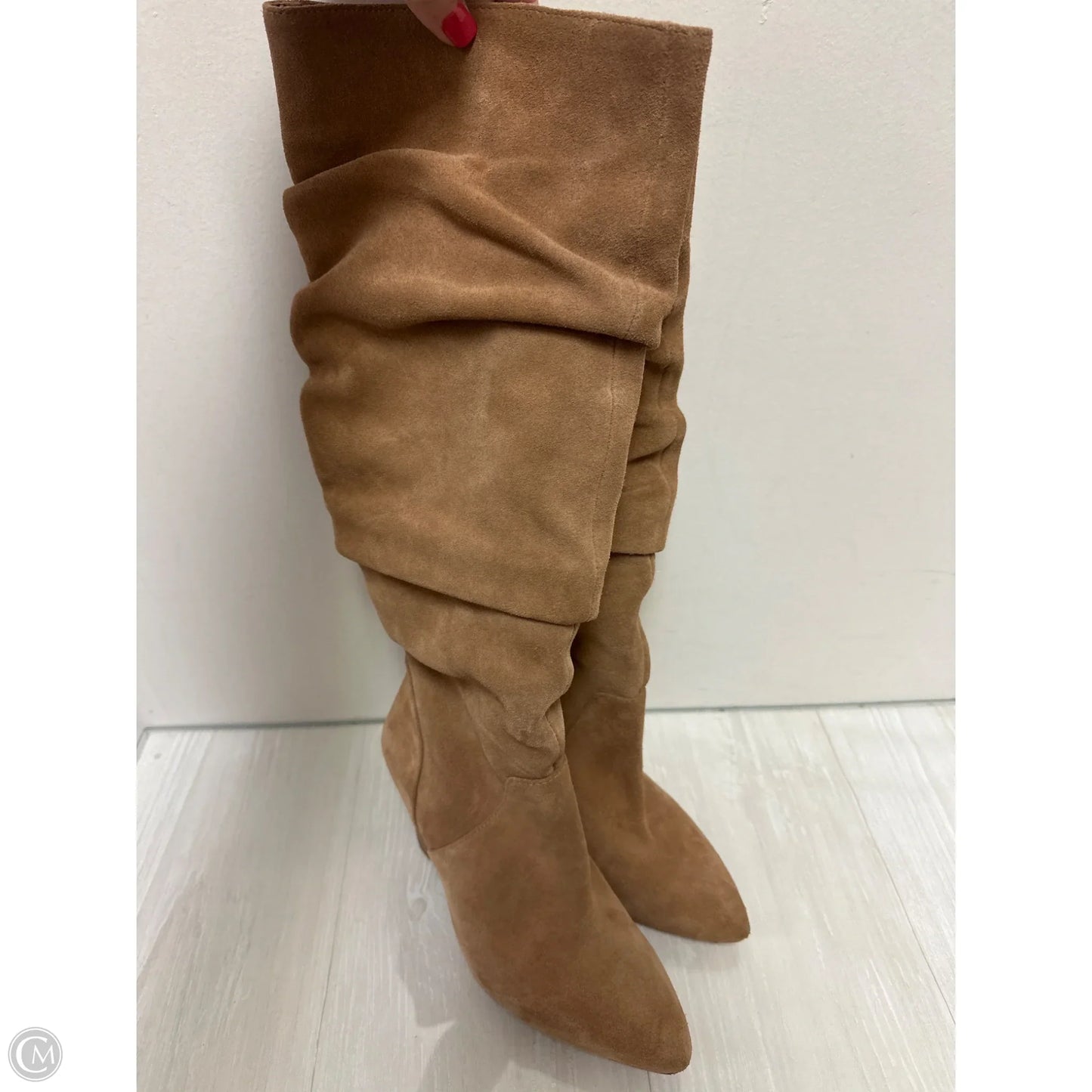 Boots Knee Heels By Antonio Melani In Tan, Size: 6.5