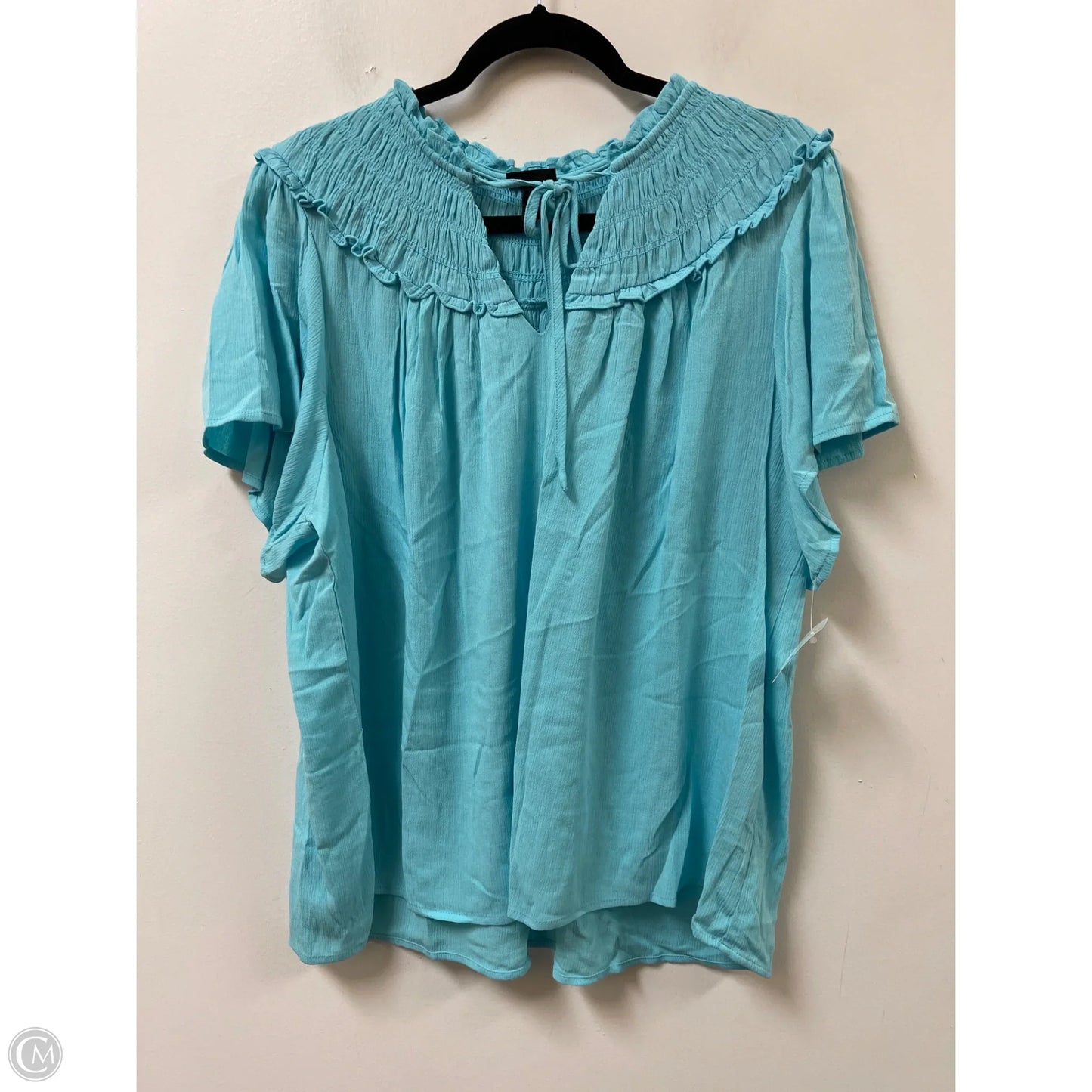Top Short Sleeve By Torrid In Blue, Size: 2x