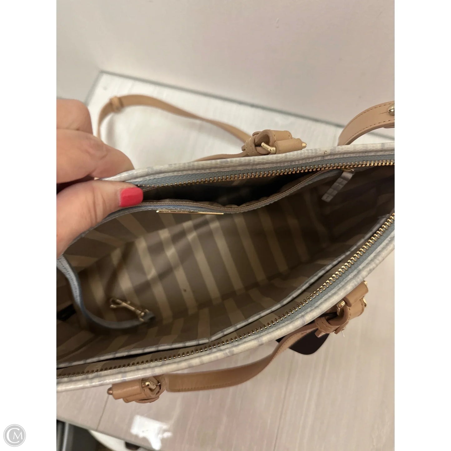 Handbag Designer By Brahmin, Size: Medium