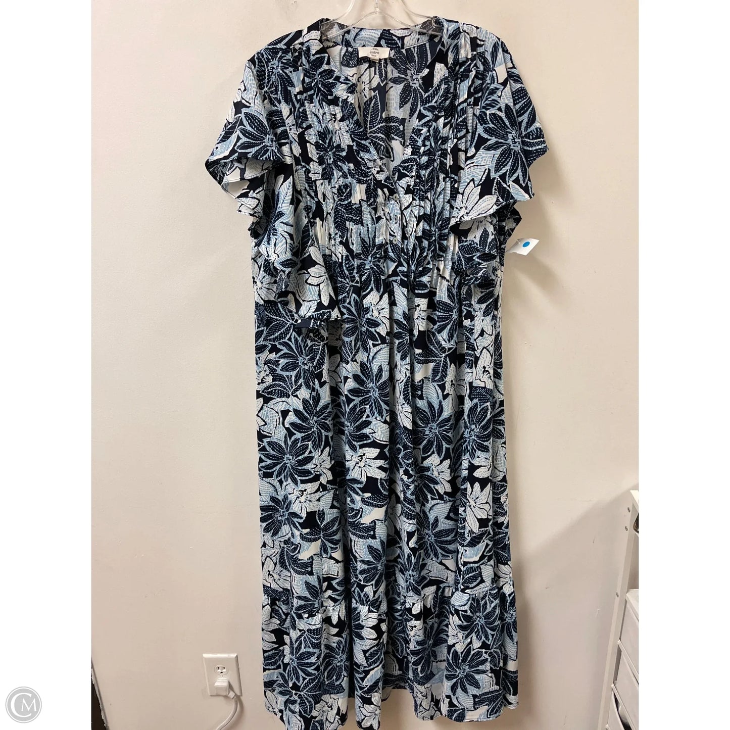 Dress Casual Maxi By Entro In Blue, Size: Xl